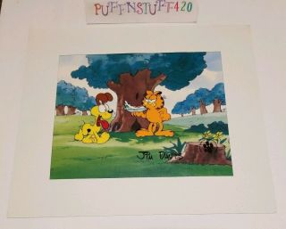 Garfield And Odie Production Cel 