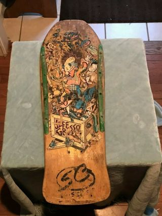 Vintage Jeff Grosso Skateboard Santa Cruz L@@k Classic Toy Box 1980s Cali Skater