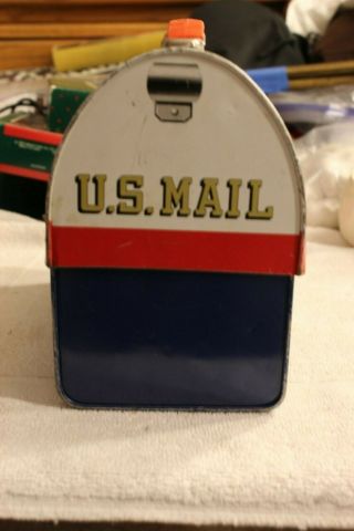 Vintage Aladdin U.  S.  Mail Lunchbox W/Thermos Complete Mr Zip 3