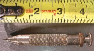 Starrett Model No.  177,  4 " Steel Plumb Bob,  Vintage Round Head Type