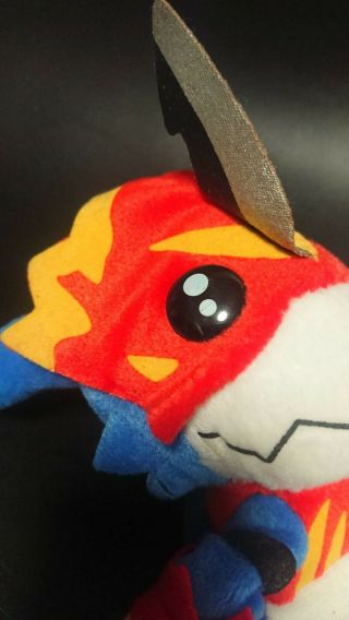 Flamedramon Digimon Adventure Kuta Chara Bandai Beanie Bag Plush Doll Japan Rare 2