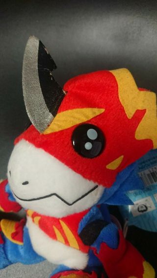 Flamedramon Digimon Adventure Kuta Chara Bandai Beanie Bag Plush Doll Japan Rare 3