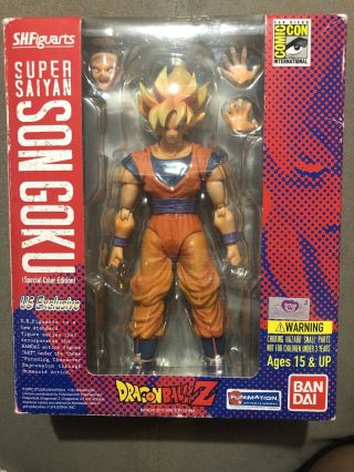 2011 Sdcc Sh Figuarts Dragonball Z Saiyan Son Goku Figure