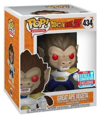 Funko Pop Great Ape Vegeta Nycc Fall Convention Exclusive