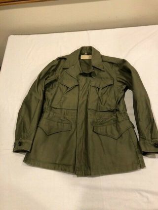 Vintage Wwii Korean Era M - 1943 Field Jacket Size 34r Complete