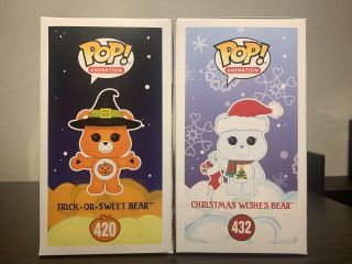 funko pop care bear trick or sweet And Christmas Wishes Bear Exclusive 2