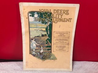 Rare 1949 John Deere Farm Equipment Dealer Advertising Brochure