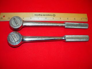 Two S & K 1/2 " Drive Ratchet Handles - No.  42470 - Usa - S & K Ratchet Tools