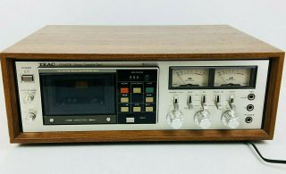 Teac Cx - 650r Vintage Stereo Cassette Deck For Repair/parts Cosmetic