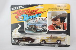 Ertl Diecast Smokey & The Bandit Pontiac Firebird & Sheriff Car,  1:64 Scale