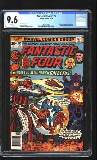 Fantastic Four 175 Cgc 9.  6 Nm,  High Evolutionary Galactus Jack Kirby Cover