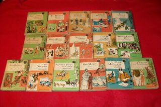 16 Vintage Childhood Of Famous Americans History & Biography Books,  1950s - 70s Hbs