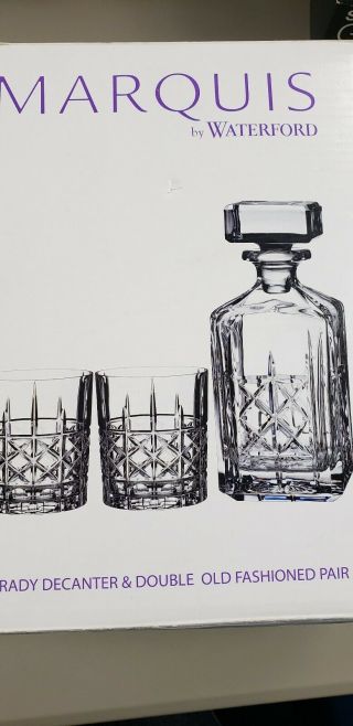Waterford Marquis Brady Decanter & Dof,  Pair