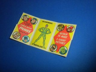 COMIC BOOK FOLDEES 34 DC HEROES 1966 Topps U.  S.  A.  BATMAN/THE RIDDLER 2