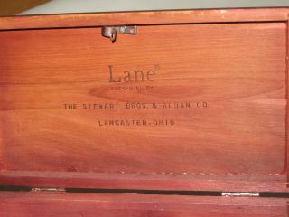 Vintage Lane Cedar Box Hope Chest Keepsake Lancaster Ohio w/ Key (T538) 3