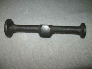 Vintage Auto Body Dinging Hammer,  1 - 1/2 " 1 - 1/4 " Round Face,  Unmarked 6 - 1/2 " Head