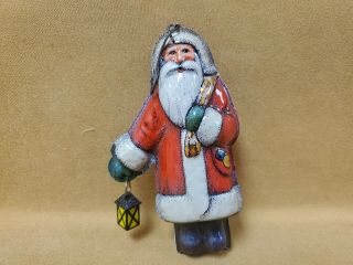 Vintage 1981 Hallmark Keepsake Tin Ornament Santa Clause St.  Nicholas Christmas