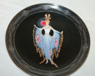 Franklin Royal Doulton House Of Erte/ Twilight /sevenarts,  Ltd.  8 " Plate