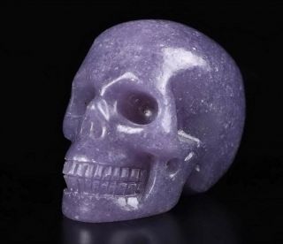 2.  0 " Purple Aventurine Carved Crystal Skull,  Realistic,  Crystal Healing 988