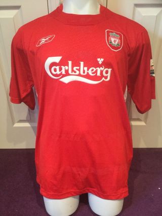 Liverpool Match Worn Issue Player Shirt Vintage Peter Crouch Signed England