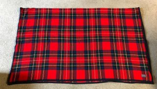 Vintage Pendleton Virgin Wool Tartan Plaid Blanket - 88 " X 68 " Made In Usa
