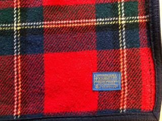 Vintage Pendleton Virgin Wool Tartan Plaid Blanket - 88 