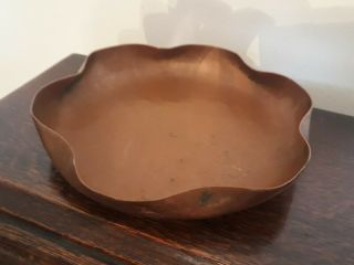A Example Of A Copper Arts And Crafts Bonbon Dish/pin Tray