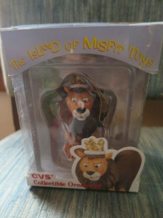 1999 Cvs Enesco Rudolph & The Island Of Misfit Toys Ornament King Moonracer Lion