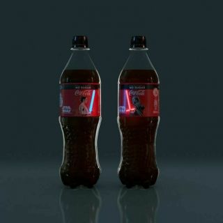Exclusive Star Wars Light Up Coca Cola Bottle X2 Singapore Limited Edition