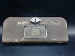 Vintage Glove Compartment Clock Cover Lid