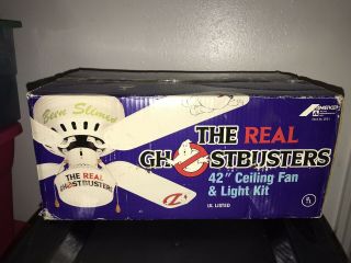 Vintage The Real Ghostbusters 42 " Ceiling Fan & Light Kit Amercep Old Stock