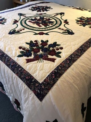 Hand Pieced & Hand Quilted King Size Quilt