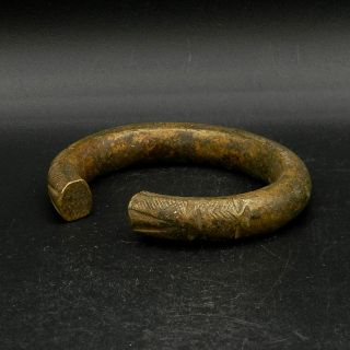 Antique Bronze Manilla - Currency Bracelet - West Africa - 1900s