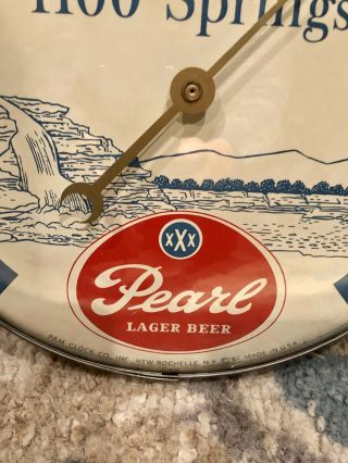 Pearl Beer Glass Thermometer Sign Texas 2