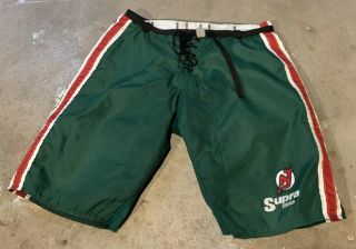 Pro Jersey Devils Hockey Pants Shell Pro Stock Vintage 1980s Ccm Supra