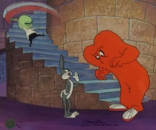 Warner Bros Bugs Bunny Animation Cel Splitting Hares Signed By Hand Chuck Jones