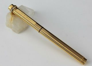 Vtg Must De Cartier Bille Gold Plated Trinity Ball Point Writing Desk Pen Sms