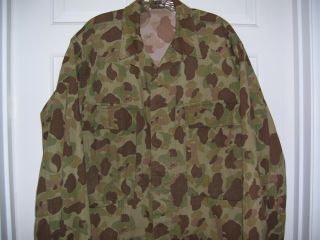 Wwii Qm Issue Army Camouflage Hbt Jacket With Qm Tag (38)