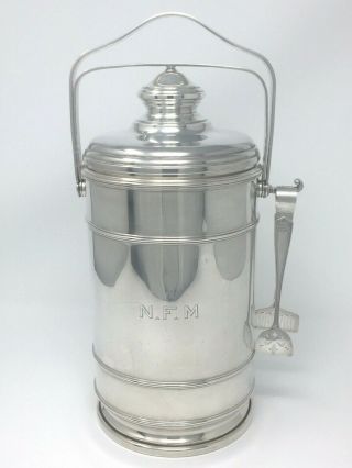 Cartier Vintage Sterling Silver Ice Bucket