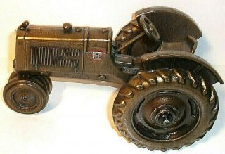 Rare Brass Or Bronze Oliver Row Crop 70 Tractor Farmhand Series 1990 Scale Model