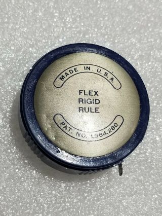 Vintage Craftsman Round Flex - Rigid 6 Foot Tape Measure Made in USA. 2