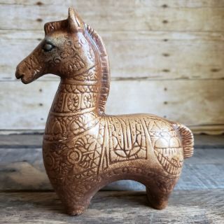 Aldo Londi Bitossi Style Horse Ceramic Art Mid Century Modern Pottery Sculpture 2