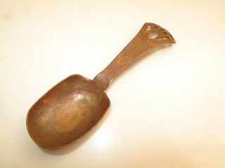 Antique Arts & Crafts Small Hand Hammered Copper Spoon Roycroft Era Unusual