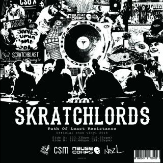 Skratch Lords Show Vinyl Skipless Scratch Red Vinyl Cut And Paste Records 7 "