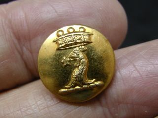 2nd Baron Heath Of The Kingdom Of Italy 17mm Gilt Livery Button Firmin 1879 - 82