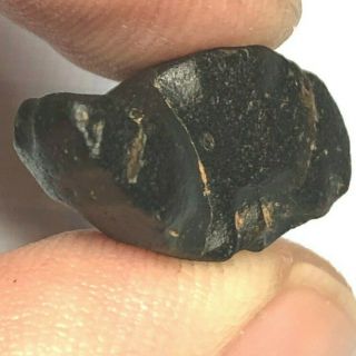 Australite 13: Australian Tektite From Meteorite,  Part Button Frag W Rim 2.  2g