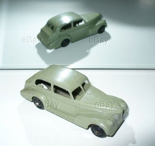 Vintage Dinky Toys Meccano England Gray Oldsmobile 6 Sedan 1939 Pre - War Diecast