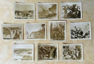 (10) - Ww2 Usmc Official Photos Of The Battle Of Peleliu Sept.  15,  1944