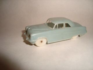 F&f Mold 1954 Mercury 2 Dr.  Coupe Cereal Premium Plastic Toy Car / Glacier Blue