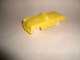 F&f Mold 1954 Ford Thunderbird Conv.  Cereal Premium Plastic Toy Car / Yellow